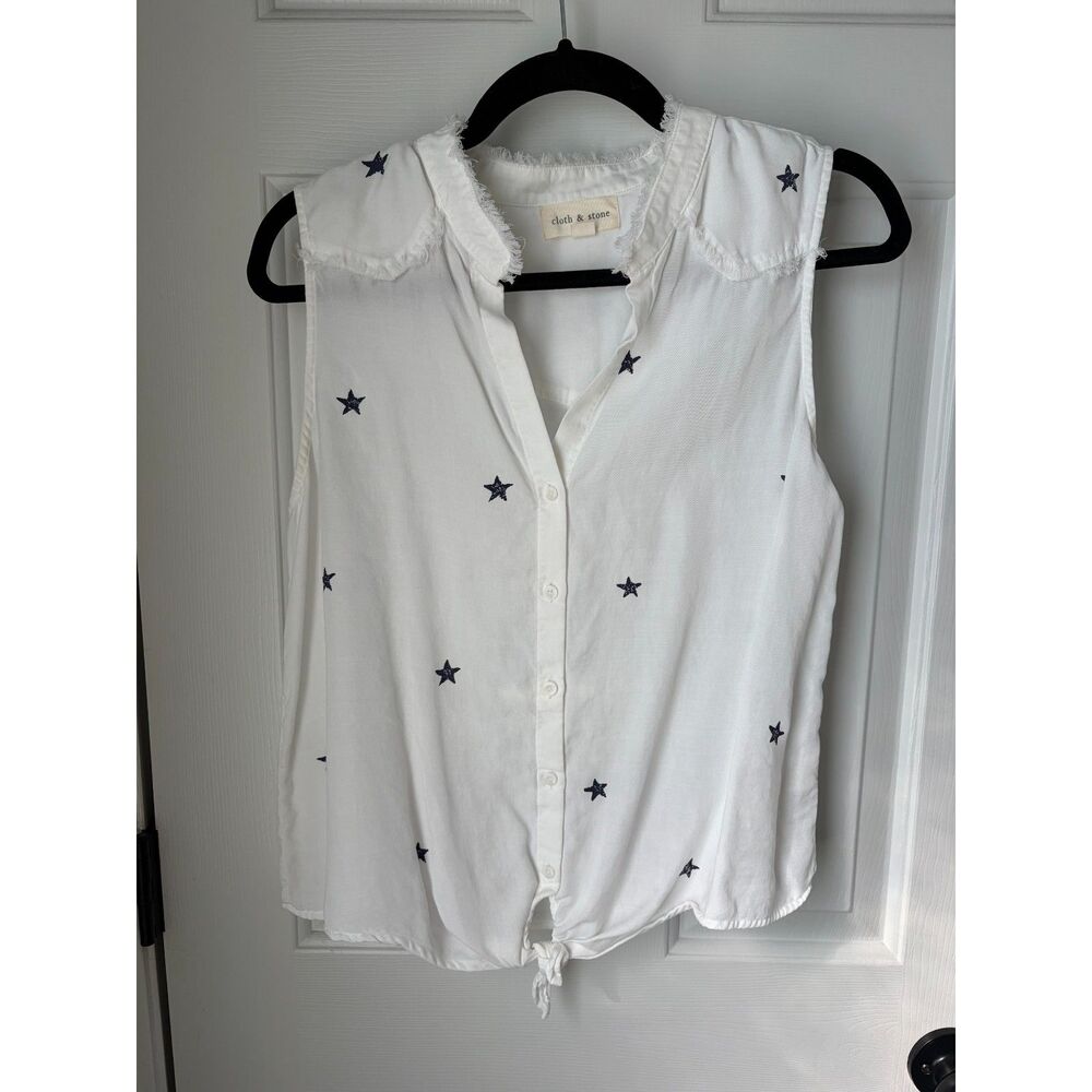 Cloth & Stone Anthropologie Americana Western Star Tank Blouse Size M